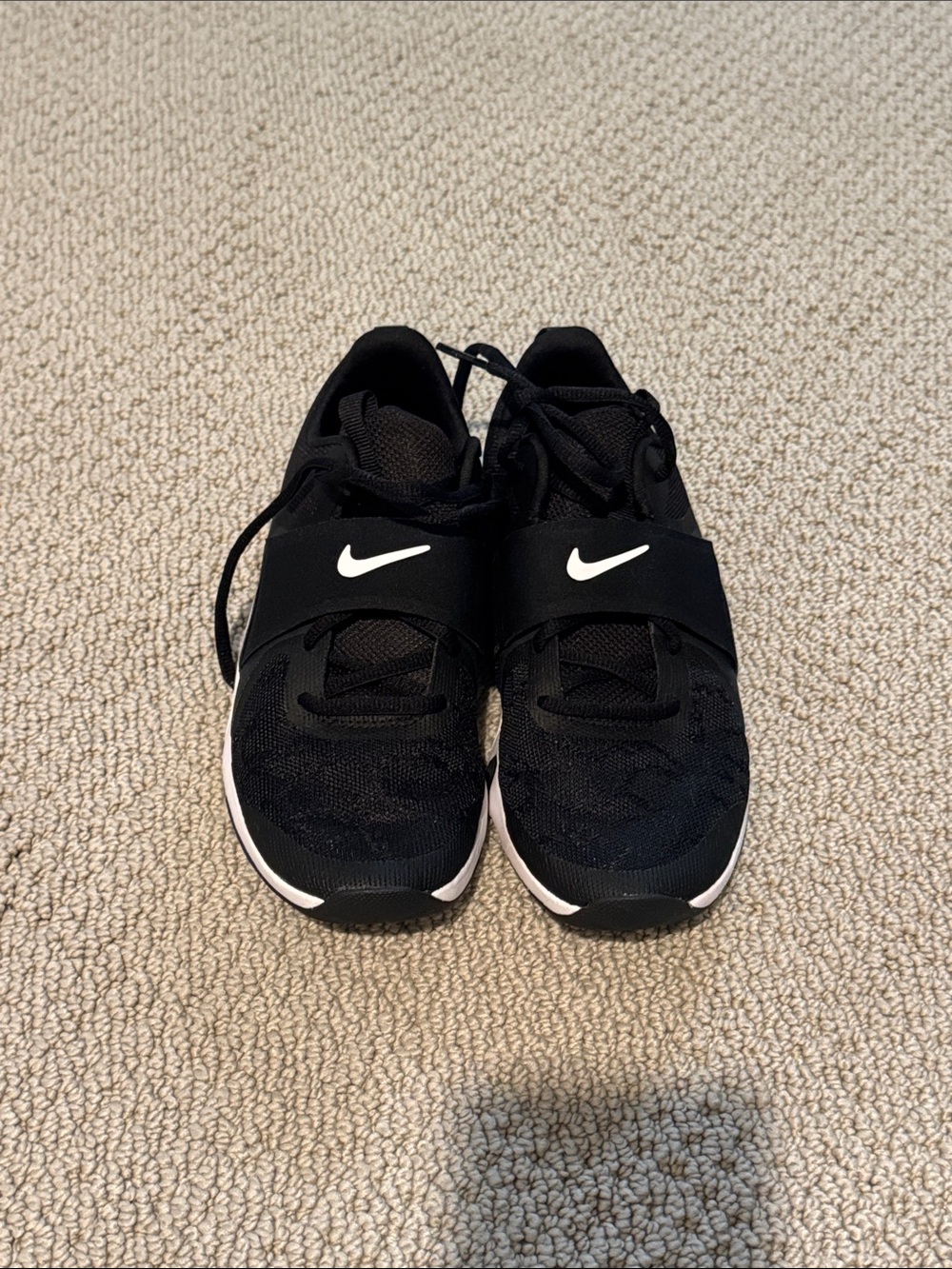 Nike Black Sneakers with White Swoosh